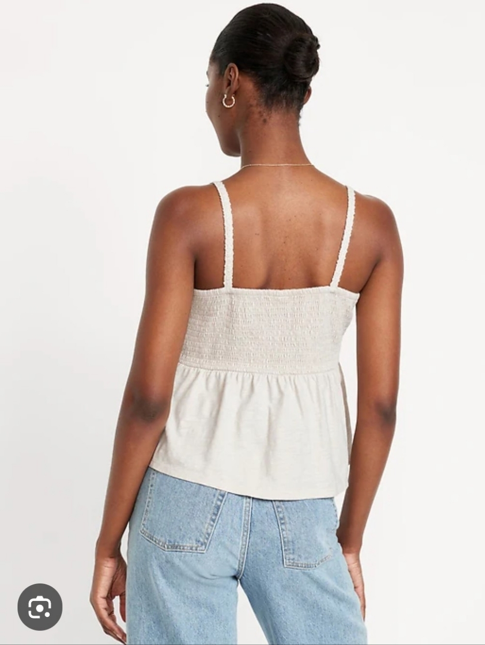 Old Navy Crochet Boho Peplum Top - Picture 2 of 5